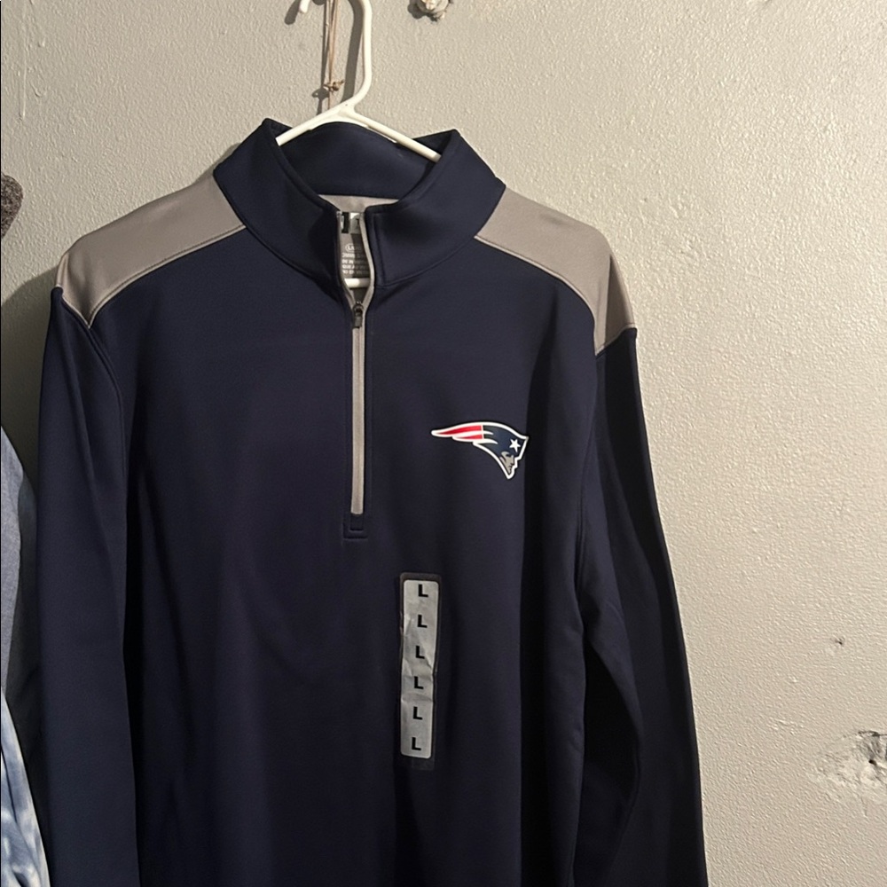 NFL Navy and Gray Team Logo Jacket